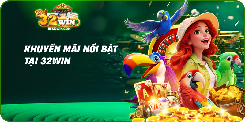 Khuyến mãi nổi bật tại 32win